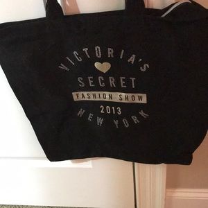 Black Victoria’s Secret tote bag